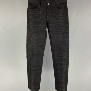 Givenchy Men's Black Textured Straight Jeans